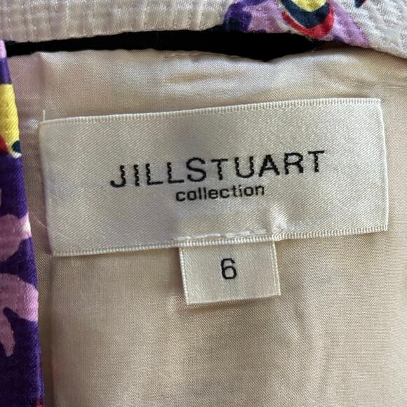 Jill Stuart Collection Size 6 Priscilla Crop Top Floral Josephine Print Silk - Picture 4 of 6